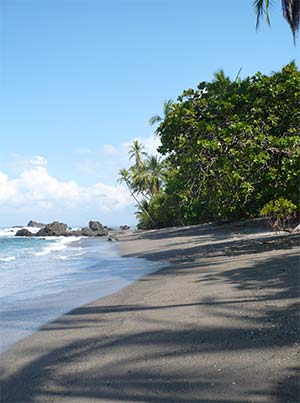 Underbar strand i Costa Rica